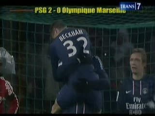 Debut Becks, PSG Menang
