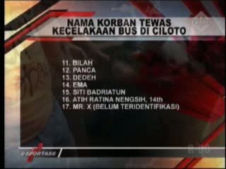 Korban Tewas Kecelakaan Bus Menjadi 17 Orang