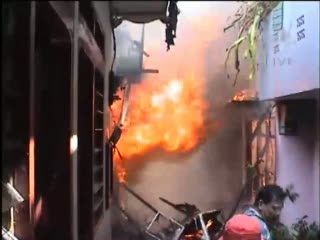 Perumahan Padat Penduduk Terbakar