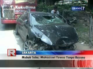 Mabuk Sabu, Mahasiswi Tewas Tanpa Busana