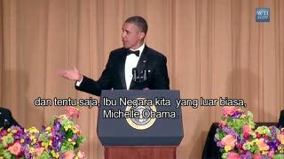 Obama Melucu Saat Makan Malam Bersama Media