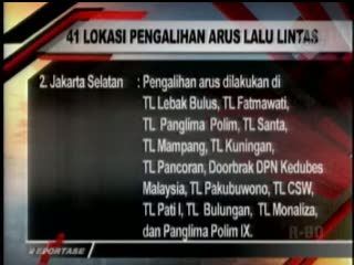 41 Lokasi Pengalihan Arus Lalin Hari Buruh