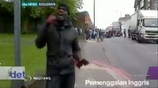 Video Amatir Rekam Pesan Pelaku Pemenggalan Inggris