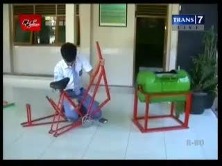 Mesin Cuci Tenaga Ontel, Dari Sepeda dan Drum Bekas