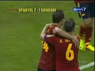 Taklukkan Uruguay, Spanyol Melangkah Mulus