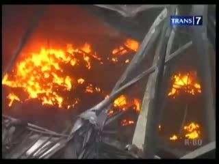 Gudang Suku Cadang Terbakar