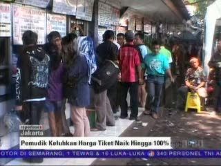 H-6 Lebaran, Harga Tiket Bus Naik Seratus Persen