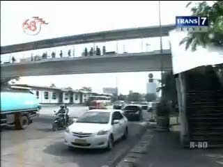 Potret PKL Jembatan Penyeberangan