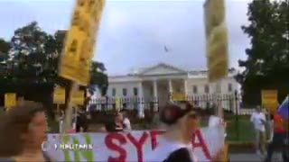 Amerika Dikepung Demo Anti Invasi ke Suriah