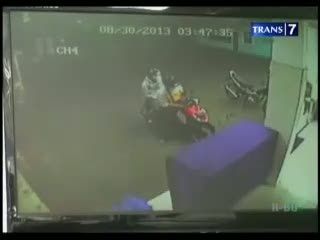 Perampokan Beda Lokasi Terekam CCTV