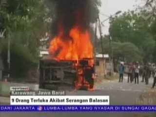 Bentrok Ormas di Karawang, 9 Orang Terluka