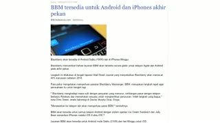 BBM Lintas Platform, Sangkakala Kiamat Kejayaan Blackberry?