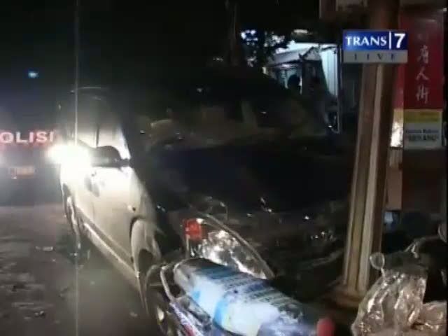Ngantuk, Mobil Tabrak Motor, 1 Tewas