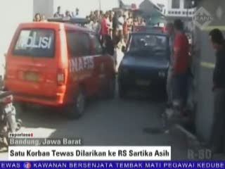 Satu Korban Tewas Dilarikan ke RS Sartika Asih