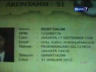Penyiram Air Keras Mahasiswi Binus Tertangkap CCTV
