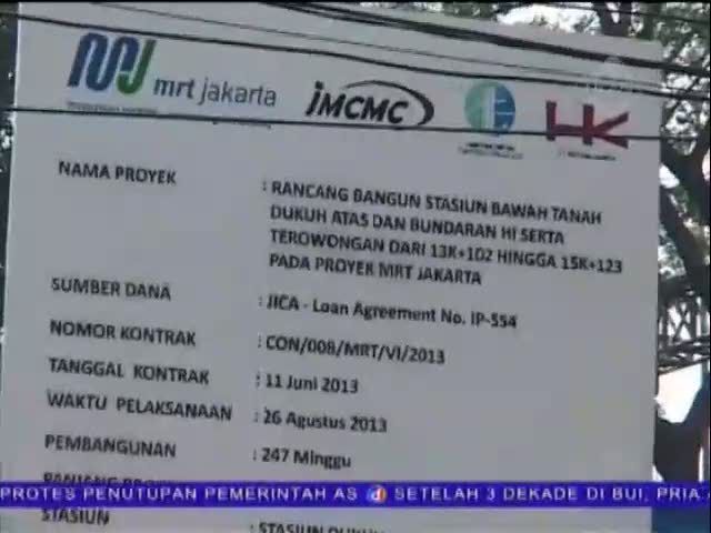 MRT Dibangun, Warga Siaplah Rasakan Kemacetan