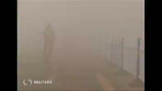 Pemandangan Kota Tertutup Polusi Udara