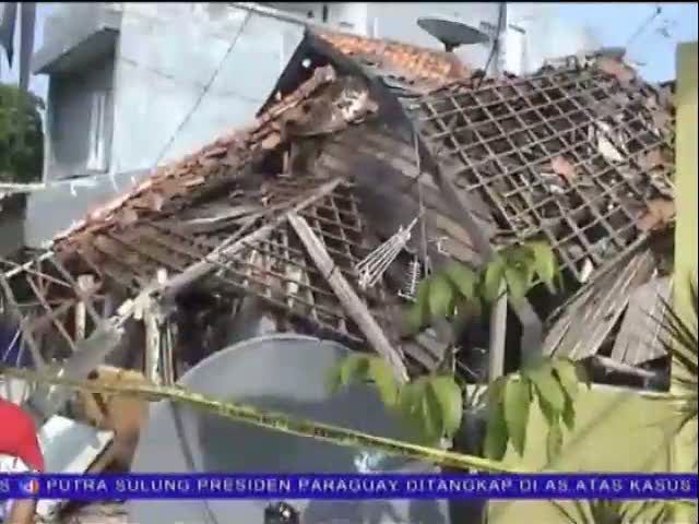 Rumah Amruk Gara- Gara Ledakan Tabung Gas