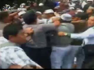 Ormas Pukuli Ulama di Tengah Unjuk Rasa