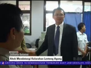 Ahok Datangi Kelurahan Lenteng Agung