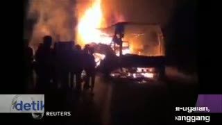 Sopir Ugal-ugalan, 45 Penumpang Bus Tewas Terpanggang