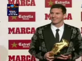 Messi Raih Sepatu Emas Eropa