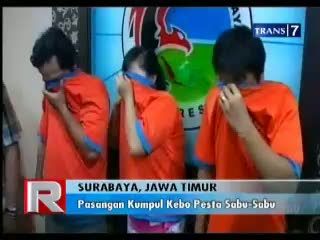 Pesta Sabu, Pasangan Kumpul Kebo Dibekuk