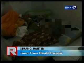 Jawara Tewas Dibantai Perampok