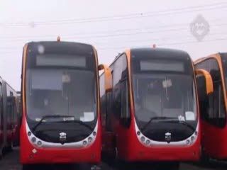 Belasan Bus TransJ Baru Tiba di Jakarta