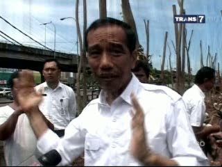 Jokowi Blusukan Lihat Tanaman Waduk Ria Rio
