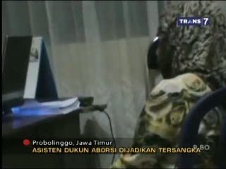 Polisi Tetapkan Asisten Dukun Aborsi Jadi Tersangka