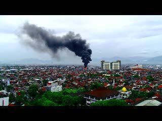Kebakaran Pagi di Kota Bandung