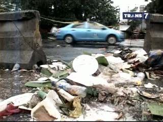 Tahun Baru Usai, Ibukota Jadi Kubangan Sampah