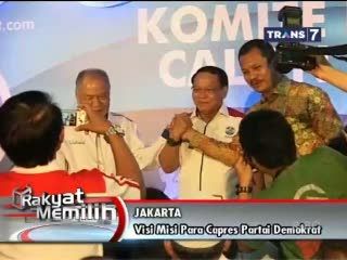 Visi Misi Para Capres Partai Demokrat