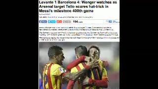 Incar Cristian Tello, Arsene Wenger Tonton Laga Barcelona