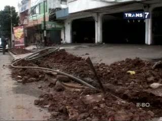 Galian Kabel Rampas Hak Pejalan Kaki
