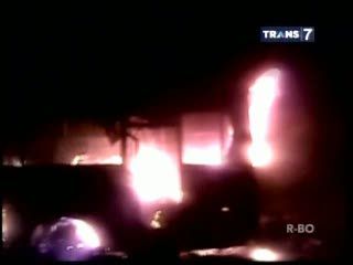 Bus Terbakar, 7 Penumpang Tewas