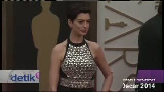 Anne Hathaway Kenakan Gucci di Oscar 2014