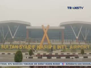 Dua Penerbangan di Pekanbaru Dialihkan Akibat Asap Pekat
