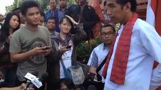 Jokowi Akhirnya Nyapres, Padahal Masih Hujan dan Sering Banjir