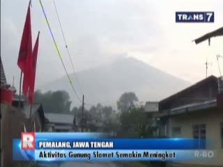 Aktivitas Gunung Slamet Semakin Meningkat