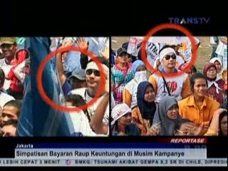Kampanye Terbuka Banyak Dihadiri Simpatisan Bayaran