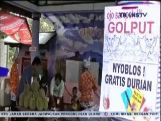 Di TPS Ini Habis Nyoblos Dapat Durian Gratis