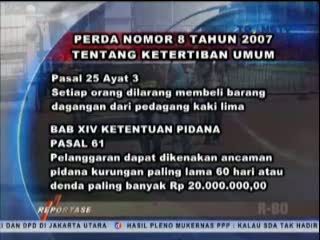 Perda Larangan Membeli Barang dari PKL Masih Tahap Sosialisasi