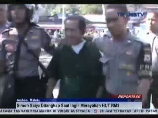 Presiden RMS Ditangkap Saat Rayakan HUT RMS