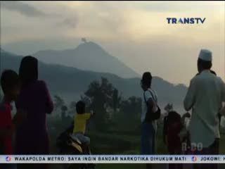 Warga Sekitar Gunung Slamet Takut dan Khawatir