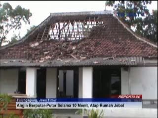 38 Rumah Rusak Diterjang Puting Beliung