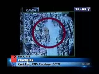 Curi Tas, PNS Terekam CCTV