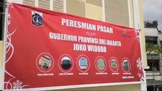 Ucap Bismillah, Jokowi Resmikan Pasar Tambora