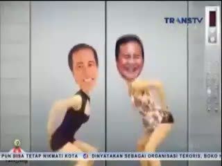 Jokowi dan Prabowo Kompak Bergoyang Koplak
